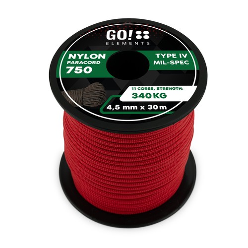 Paracord seil 5mm - 4,5mm, 750