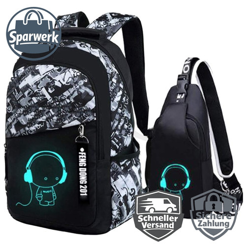 Schulrucksack oxford gewebe - schulrucksack, oxford-gewebe