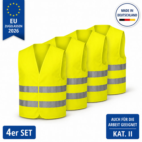 4er set warnwesten xxl - xxl, en